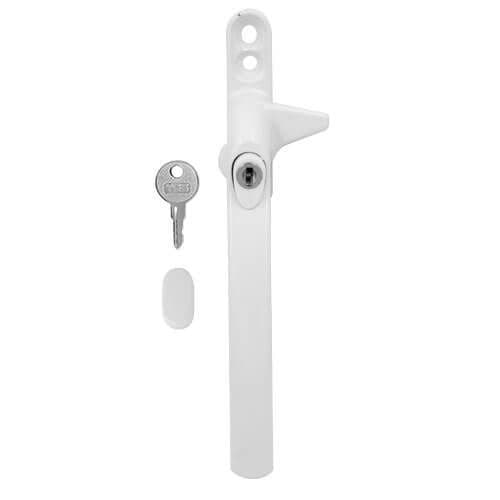 Locking Cockspur Window Handle - White