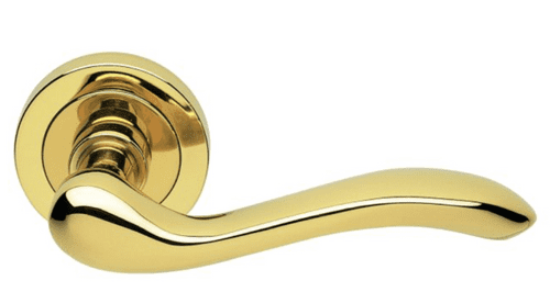 Manital - Apollo Lever On Round Rose - AQ3 - Polished Brass