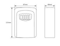 Medium Wall Mounted Combination Key Safe