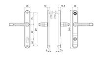 MILA Kite Secure PAS24 2 Star 92/211 Lever/Lever Door Furniture - Chrome