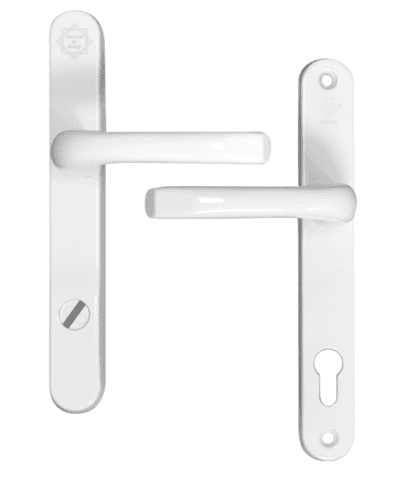 MILA Kite Secure PAS24 2 Star 92/211 Lever/Lever Door Furniture - White