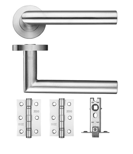 Miltred Latch Lever On Rose Door Kit