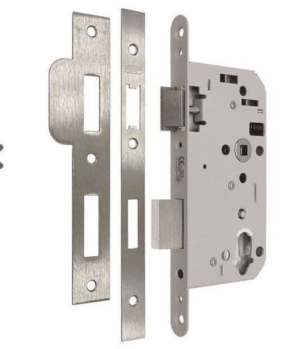 NEMEF 6109/17.SSS Dual Profile Euro/Oval Sashlock 60mm Backset SSS 72mm Centres