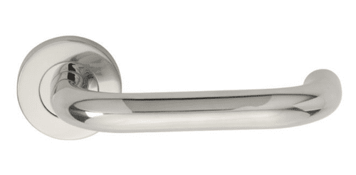 Nera Safety Lever On Sprung Rose Grade 304 - CSL1190BSS - Bright Stainless Steel