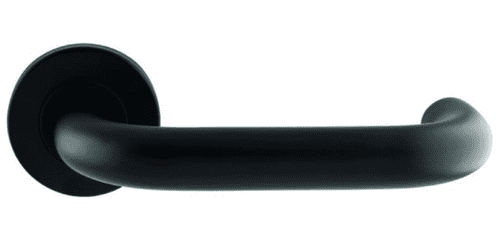Nera Safety Lever On Sprung Rose Grade 304 - CSL1190MB - Matt Black
