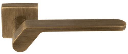 Pendio Lever On Concealed Fix Push-on Square Rose - EUL130AB - Antique Brass