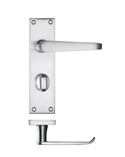 PR043SC - Bathroom Victoria Handle - Satin Chrome
