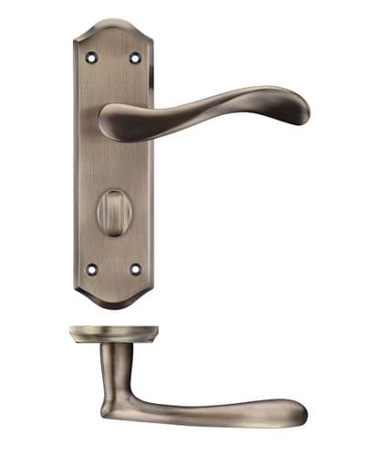 PR063FB Asti Lever On Bathroom Plate - Bronze