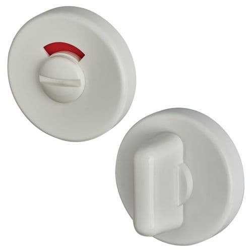 RAL F9016 Bathroom Turn & Release - Diamond White