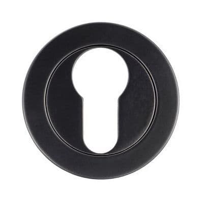 RM001PCB - Rosso Maniglie - Euro Escutcheon - Powder Coated Black