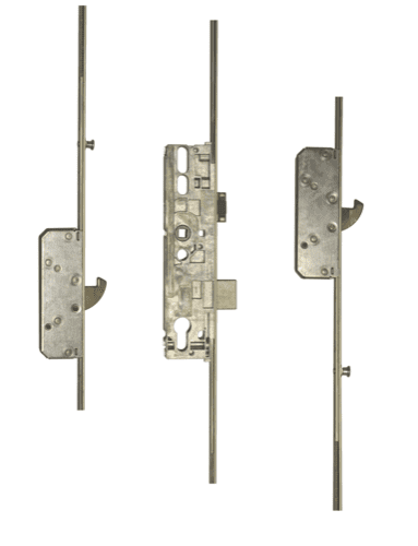 ROTO H600 3RDL2201 Latch & Deadbolt Single Spindle - 2 Hook 2 (V Cam) Mushrooms