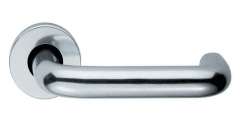 Safety Lever On Rose - LRS6001PAA - Polished Anodised Aluminium