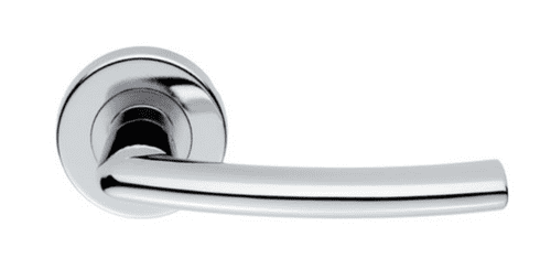 Serozzetta Dos Lever On Round Rose - SZC020CP - Polished Chrome
