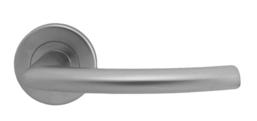 Serozzetta Dos Lever On Round Rose - SZC020SC - Satin Chrome