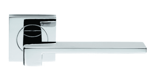 Serozzetta Equi Lever On Square Rose - SZM370CP - Polished Chrome