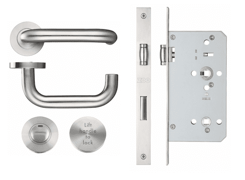 Toilet Door Lift To Lock Kit - DDA Disabled Door