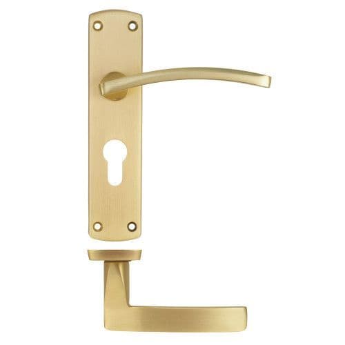 Toledo Lever On Euro Backplate - ZPA031EP-SB