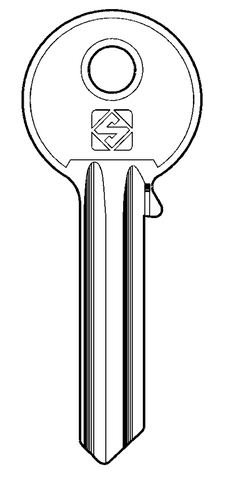 UL054 Universal 6 Pin Key Blank