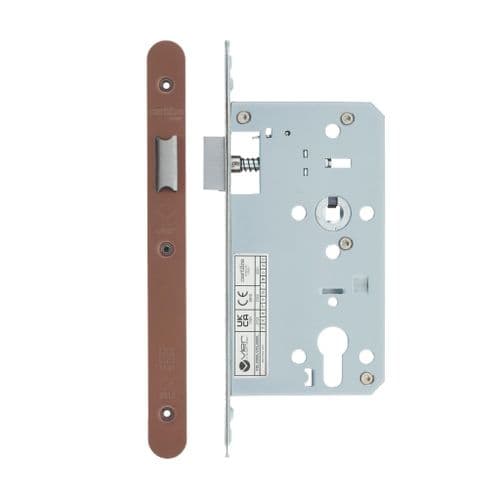 VDL0060-L-R-PVDBZ- DIN latch- backset 60mm - radius- PVD bronze
