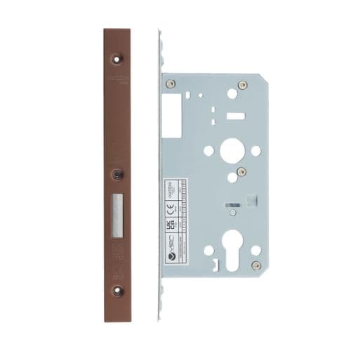 VDL0060-PVDBZ- DIN euro deadlock - backset 60mm - PVD satin bronze