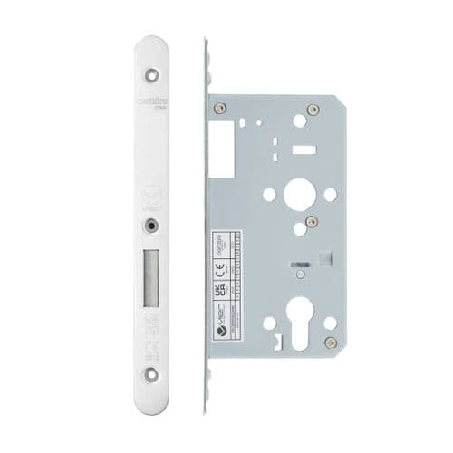 VDL0060-R-PSS- DIN euro deadlock - backset 60mm - radius - polished stainless steel
