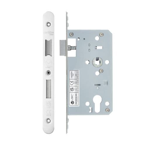 VDL7260-NL-R-SSS  DIN Night Latch, 72mm c/c, 60mm Backset - Radius - Satin Stainless