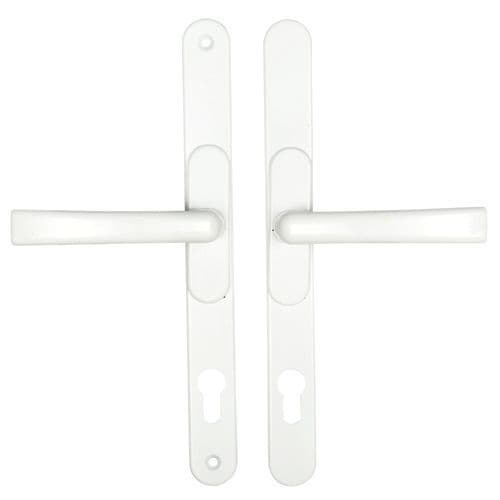 VERSA Lever Lever Adjustable 62-95mm PZ Sprung 260mm Screw Centres White