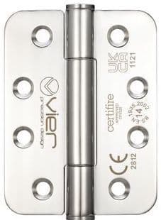 VHC243RP - Grade 14 Concealed Knuckle Hinge - Radius - Polished Stainless