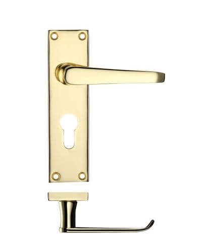 Victorian Euro Handle - Polished Brass - PR041EPPB