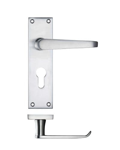 Victorian Euro Handle - Satin Chrome - PR041EPSC