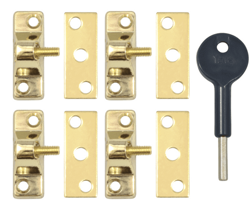 YALE 8K118 Casement Window Lock - 4 Pack