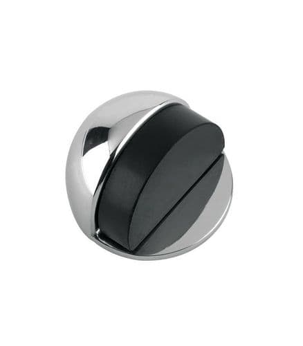 ZAB06-CP DOOR STOP - FLOOR MOUNTED - OVAL 50MM DIA.