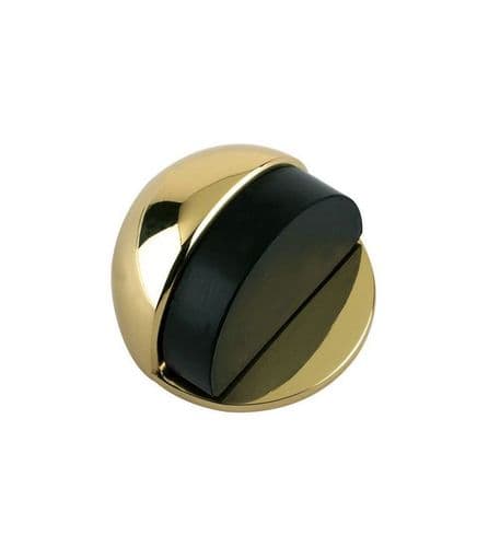 ZAB06-PB DOOR STOP - FLOOR MOUNTED - OVAL 50MM DIA.