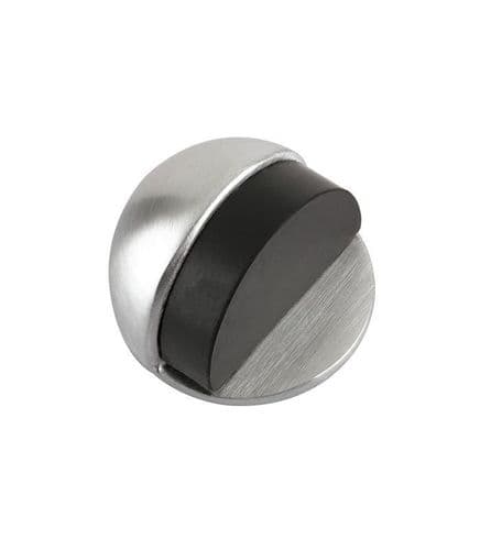 ZAB06-SC DOOR STOP - FLOOR MOUNTED - OVAL 50MM DIA.
