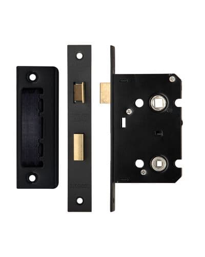 ZBC64PCB Bathroom Lock 2.5'' Black