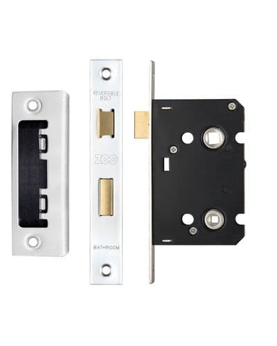ZBC64PS Bathroom Lock 2.5'' Polished Stainless