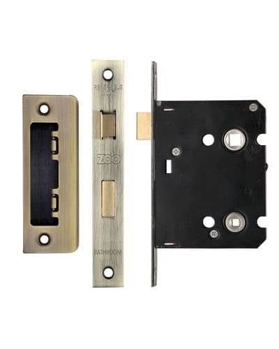 ZBC76FB Bathroom Lock 3'' Bronze