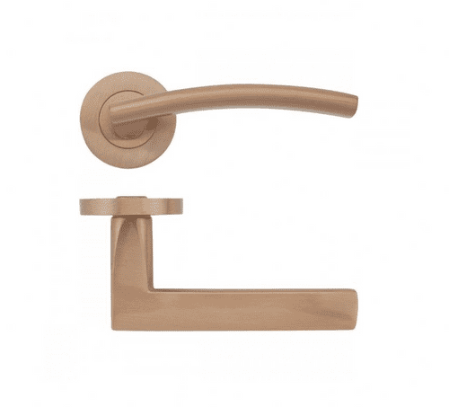 Zoo Amalfi Lever On Round Rose - Pair - Tuscan Rose Gold - ZPZ080-TRG