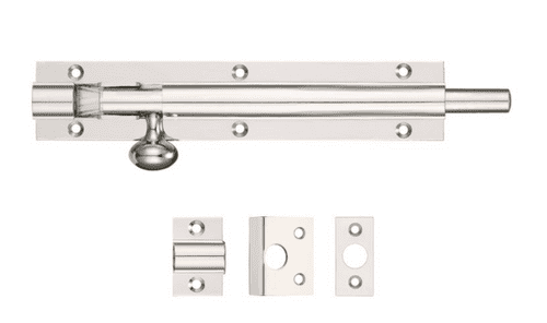 Zoo - Architectural Barrel Bolt 150mm x 30mm - FB57 - Stainless Steel