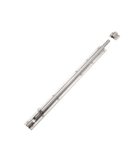 Zoo - Barrel Bolt 450mm x 40mm Including Keeps And Screws - ZAS01DSS - Stainless Steel