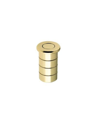 Zoo Dust Socket For Flush Bolts - Concrete 20mm Dia x 38mm - Polished Brass - FB14