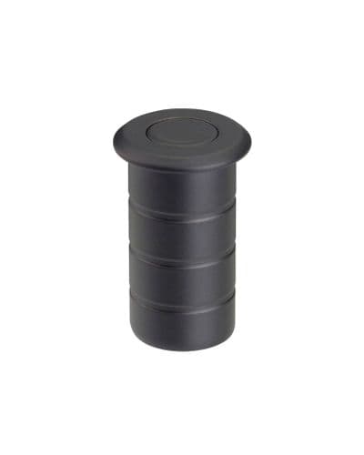 Zoo Dust Socket For Flush Bolts - Concrete 20mm Dia. x 38mm - ZAS14-PCB - Powder Coat Black