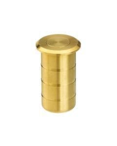 Zoo Dust Socket For Flush Bolts - Concrete 20mm Dia. x 38mm - ZAS14-PVDSB - PVD Satin Brass
