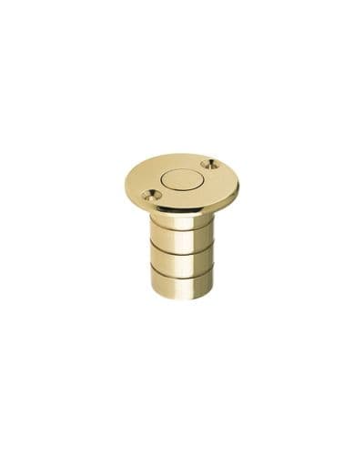 Zoo Dust Socket For Flush Bolts - Wood 20mm Dia. x 38mm - FB14A - Polished Brass
