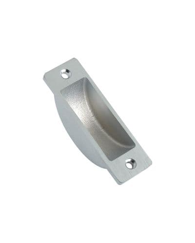 Zoo Easyclean Dust Socket For Flush Bolts - Wood 62 x 19mm - FB13SC - Satin Chrome