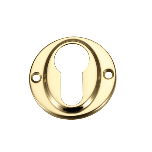 Zoo Euro Profile Escutcheon - FB51 - Polished Brass