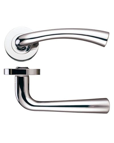 Zoo Florence Lever On Rose - ZPZ020PN - Pair - Polished Nickel