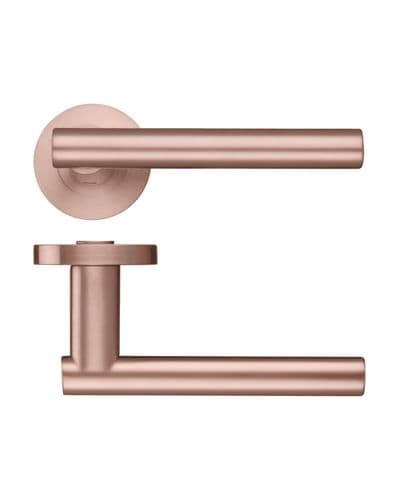 Zoo Lucca Lever On Round Rose - ZPZ090-TRG - Pair - Tuscan Rose Gold