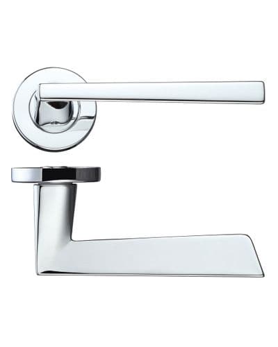 Zoo Lupus Lever On Rose - RM020CP - Pair - Polished Chrome