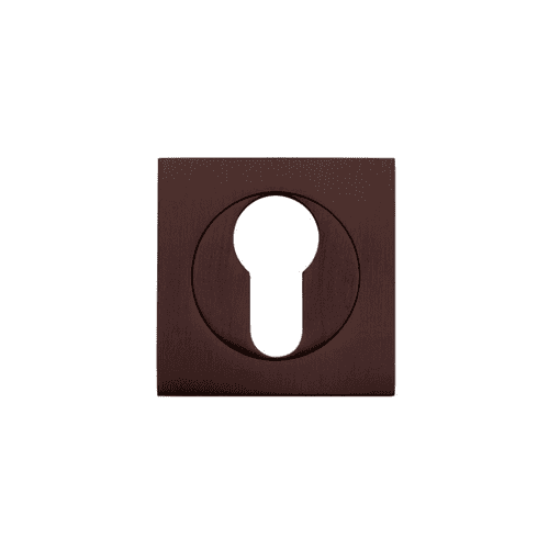 Zoo Square Euro Profile Escutcheon - ZPZSQ001-ETB - Etna Bronze